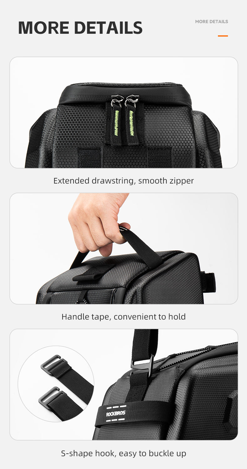 ROCKBROS Hard Shell Bike Trunk Bag