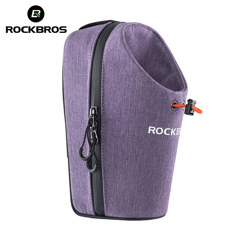 ROCKBROS Bicycle Handlebar Bag 1.5L Water Bottle Bag Folding Bike Front Bag