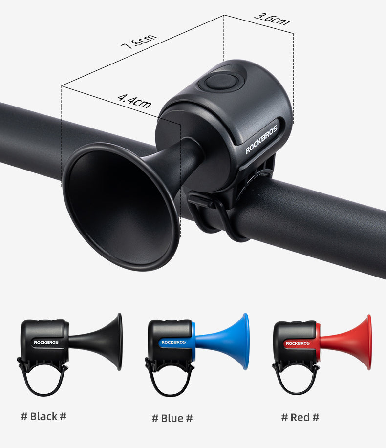 ROCKBROS Bicycle Bike Electronic Horn 120dB Cycling Bell Alarm Ring Waterproof