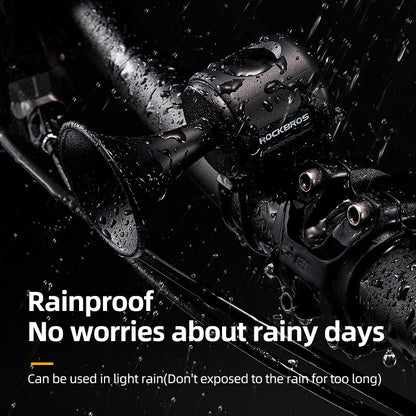 ROCKBROS Bicycle Bike Electronic Horn 120dB Cycling Bell Alarm Ring Waterproof