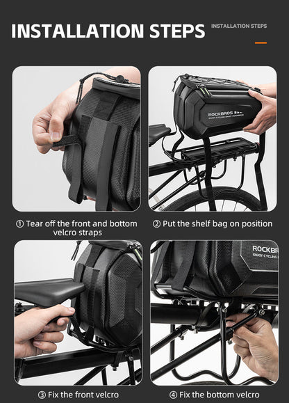 ROCKBROS Hard Shell Bike Trunk Bag