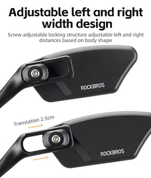 ROCKBROS Bicycle Cycling Rearview Mirror 360° Rotatable Bike Handlebar Mirror