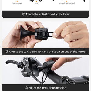 ROCKBROS Bicycle Bike Electronic Horn 120dB Cycling Bell Alarm Ring Waterproof