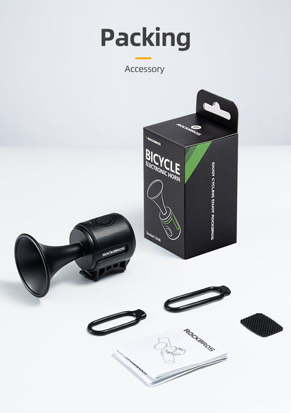 ROCKBROS Bicycle Bike Electronic Horn 120dB Cycling Bell Alarm Ring Waterproof
