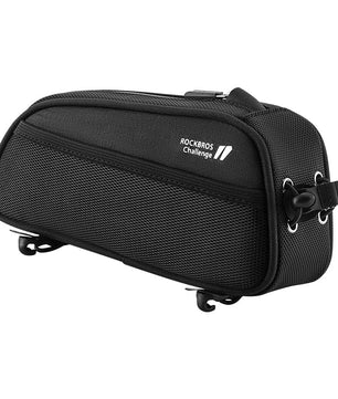ROCKBROS Bicycle Top Tube Bag 1.3L Mountain Road Bike Frame Bag Reflective