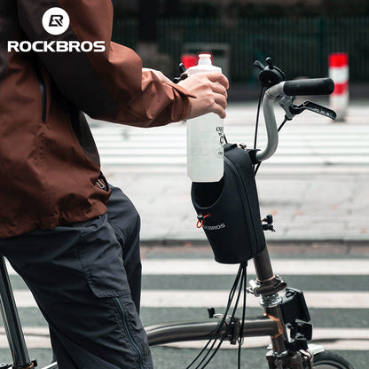 ROCKBROS Bicycle Handlebar Bag 1.5L Water Bottle Bag Folding Bike Front Bag