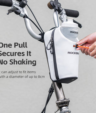 ROCKBROS Bicycle Handlebar Bag 1.5L Water Bottle Bag Folding Bike Front Bag