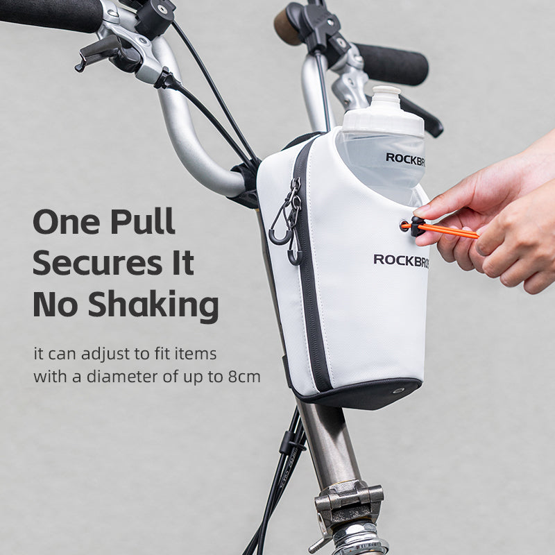 ROCKBROS Bicycle Handlebar Bag 1.5L Water Bottle Bag Folding Bike Front Bag