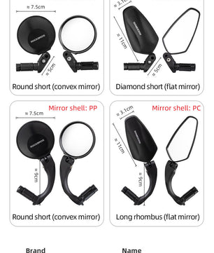 ROCKBROS Bicycle Bike Bar End Mirror Cycling Rearview