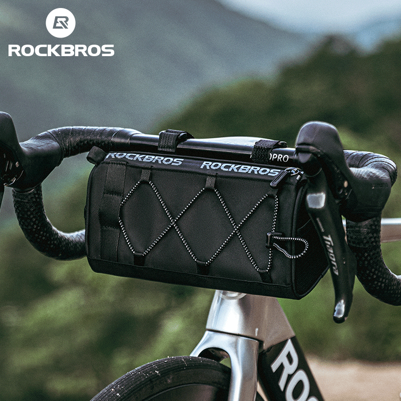 ROCKBROS Bicycle Front Handlebar Bag 1.5L Reflective MTB Road Bike Cycling Bag