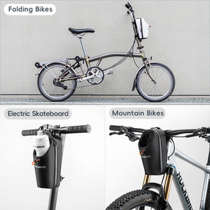 ROCKBROS Bicycle Handlebar Bag 1.5L Water Bottle Bag Folding Bike Front Bag