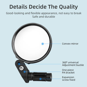 ROCKBROS Bicycle Bike Bar End Mirror Cycling Rearview