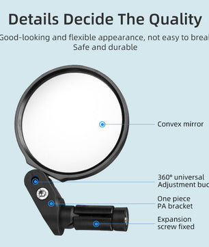 ROCKBROS Bicycle Bike Bar End Mirror Cycling Rearview