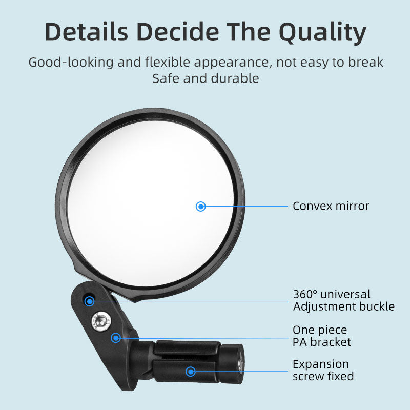 ROCKBROS Bicycle Bike Bar End Mirror Cycling Rearview