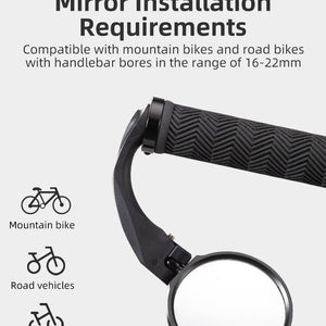 ROCKBROS Bicycle Bike Bar End Mirror Cycling Rearview