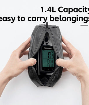ROCKBROS Bicycle Bike Top Tube Frame Bag 1.4L Cycling Waterproof Hard Shell
