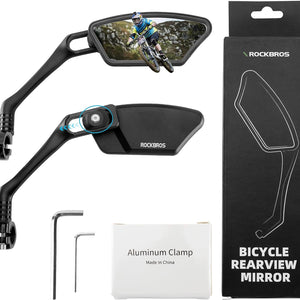 ROCKBROS Bicycle Cycling Rearview Mirror 360° Rotatable Bike Handlebar Mirror