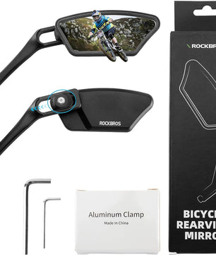 ROCKBROS Bicycle Cycling Rearview Mirror 360° Rotatable Bike Handlebar Mirror
