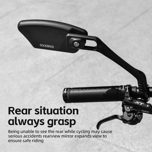 ROCKBROS Bicycle Cycling Rearview Mirror 360° Rotatable Bike Handlebar Mirror