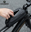 ROCKBROS Bicycle Top Tube Bag 1.3L Mountain Road Bike Frame Bag Reflective