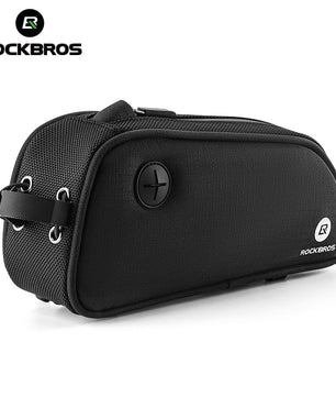 ROCKBROS Bicycle Top Tube Bag 1.3L Mountain Road Bike Frame Bag Reflective