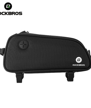 ROCKBROS Bicycle Top Tube Bag 1.3L Mountain Road Bike Frame Bag Reflective