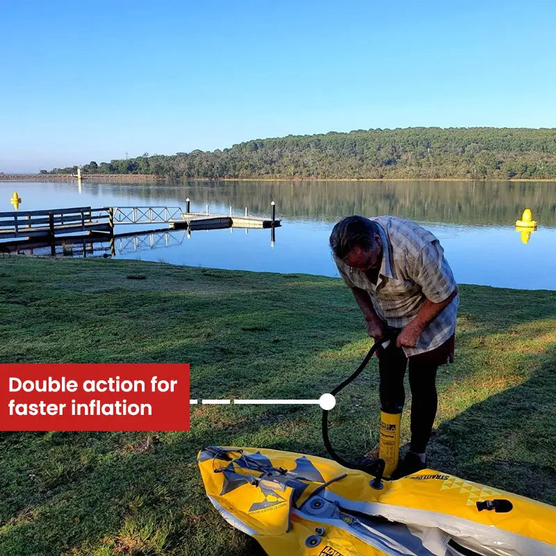Double Action Hand Pump with Gauge
