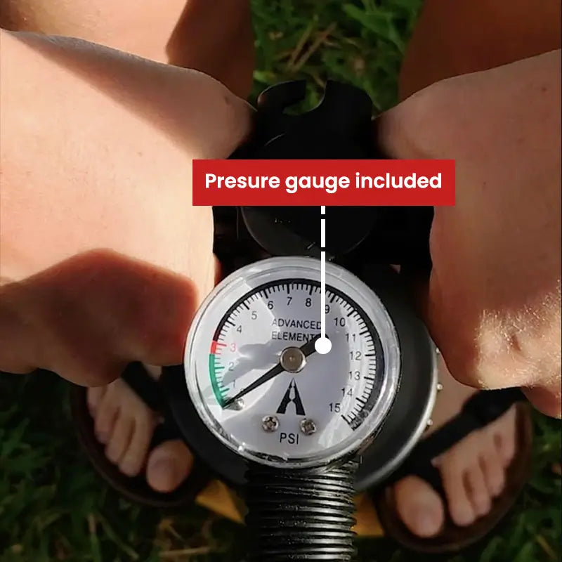 Double Action Hand Pump with Gauge