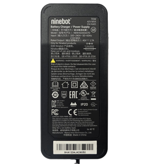 Segway Ninebot Charger Compatible Model: E2 Pro/E3 pro/F2/F2 pro/F2 plus/Max G2 /ES1L/ES1/ES2/E22/E25/G30L