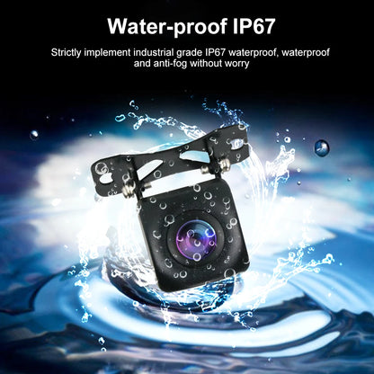 Rear View mirror Dash Camera with Android Auto/Carplay/Mirrorlink.