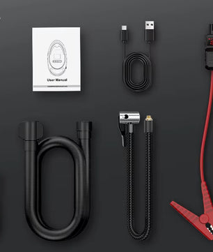 6 in 1 jump starter, pump, light and power bank