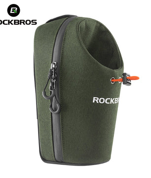 ROCKBROS Bicycle Handlebar Bag 1.5L Water Bottle Bag Folding Bike Front Bag