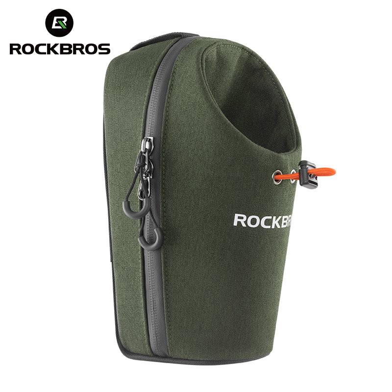 ROCKBROS Bicycle Handlebar Bag 1.5L Water Bottle Bag Folding Bike Front Bag