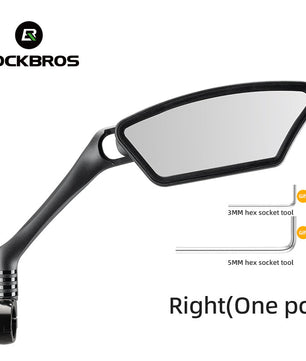 ROCKBROS Bicycle Cycling Rearview Mirror 360° Rotatable Bike Handlebar Mirror