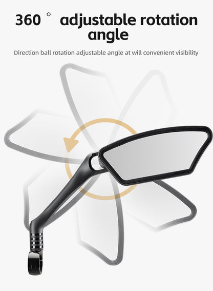 ROCKBROS Bicycle Cycling Rearview Mirror 360° Rotatable Bike Handlebar Mirror