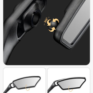 ROCKBROS Bicycle Cycling Rearview Mirror 360° Rotatable Bike Handlebar Mirror