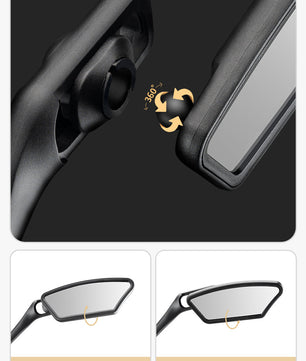 ROCKBROS Bicycle Cycling Rearview Mirror 360° Rotatable Bike Handlebar Mirror