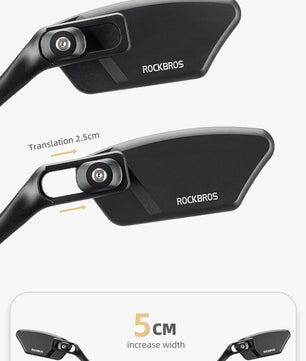 ROCKBROS Bicycle Cycling Rearview Mirror 360° Rotatable Bike Handlebar Mirror